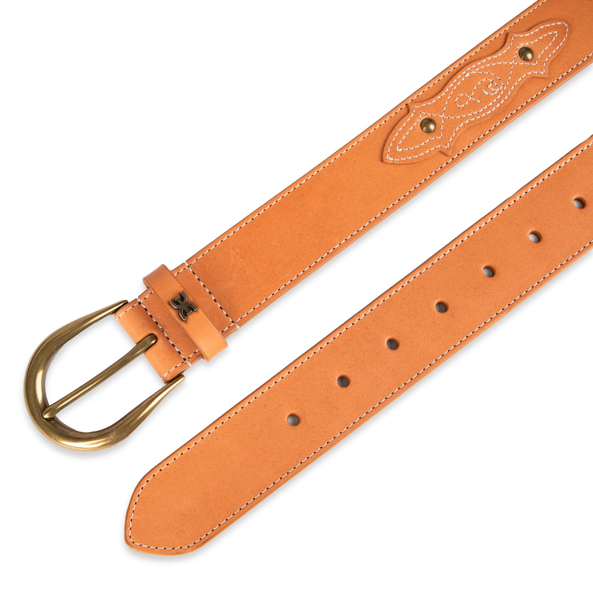 Sam Edelman Women's Western Style Embroidered Leather Fashion Belt for Jeans, Trousers and Dresses - Image 5